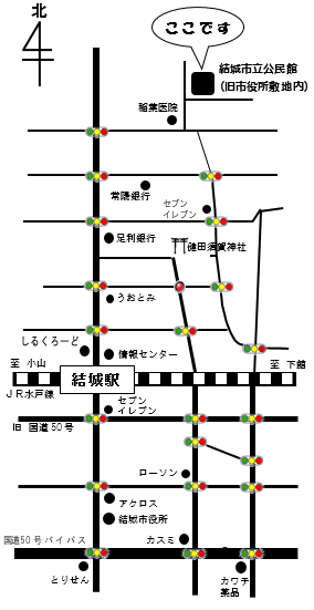 新庁舎移転後の公民館地図