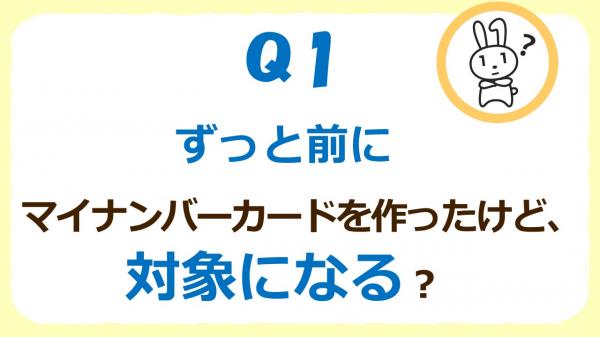 Q1対象のマイナンバーカード
