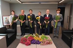 市長の1日_20230714_JA北つくば花き部会表敬訪問