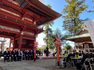 市長の1日_20231007_高椅神社秋季例大祭