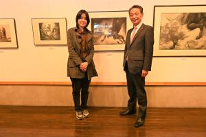 市長の1日_20250311_結城蔵美館展示作家紹介(西村沙由里様)