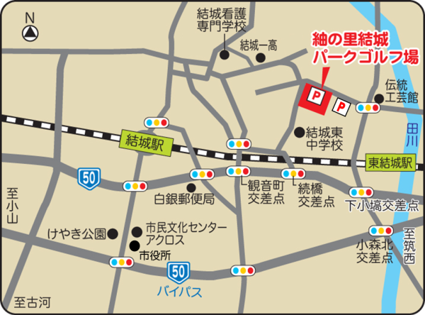 パークゴルフ場位置図