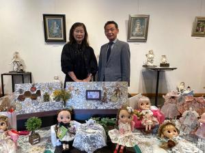 市長の1日_20250602_結城蔵美館展示作家との顔合わせ(大和田敬子様)