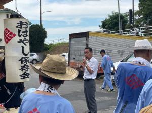 市長の1日_20250727_田川・鬼怒川水門工事地元見学会