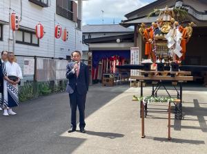 市長の1日_20250720_令和7年度結城夏祭り御仮殿発御祭
