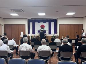 市長の1日_20250808_結城市戦没者慰霊祭