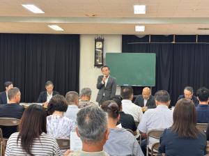 市長の1日_20250809_結城南中学校区新設校説明会（江川地区）
