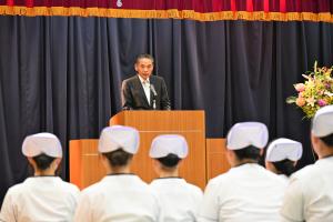 市長の1日_20251008_茨城県結城看護専門学校戴帽式