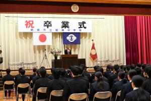 市長の1日_20260310_結城中学校卒業式