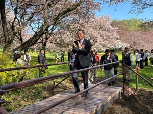 市長の1日_20260411_健康の森連絡橋開通式