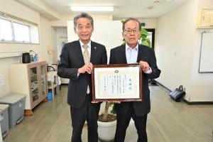 市長の1日_20260427_企業版ふるさと納税感謝状贈呈式(Y・C・P様)