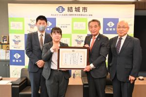 市長の1日_20260501_企業版ふるさと納税感謝状贈呈式