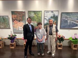 市長の1日_20260602_結城蔵美館展示作家紹介(北島清子様)