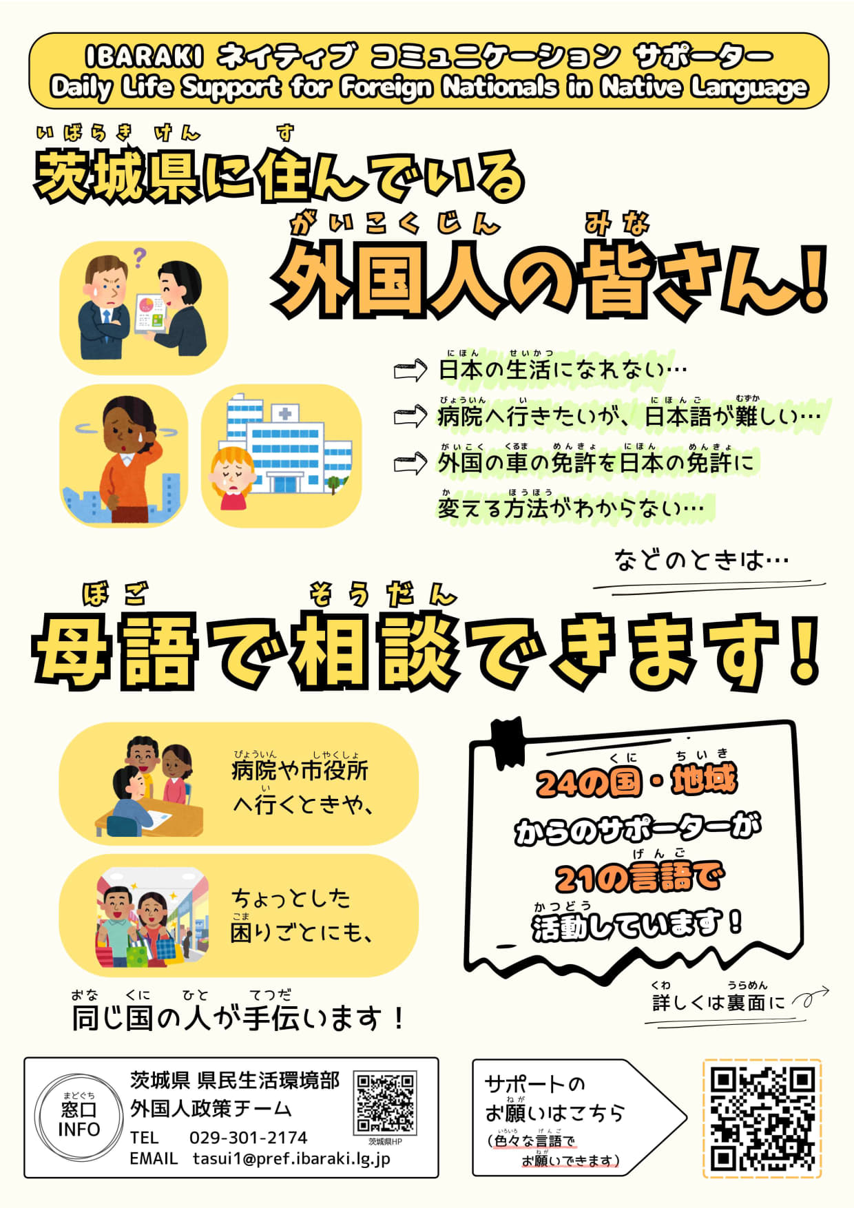 【チラシ表_日本語】IBARAKIネイティブコミュニケーションサポーター（260401時点）